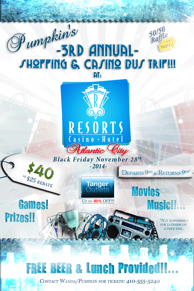 Shopping & Casino Trip Flyer